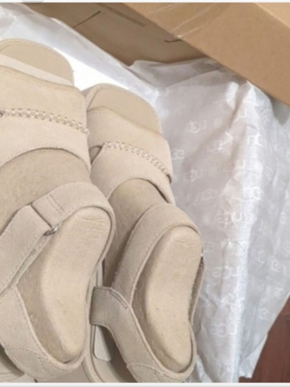 New Ugg New Height Ankle Strap Sandals color Mustard Seedsize 9 - Picture 7 of 9